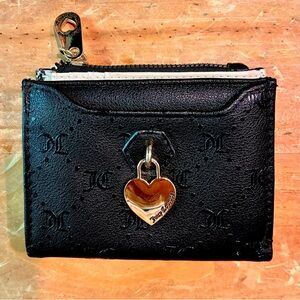 Juicy Couture "Only You And Me" card case wallet Black